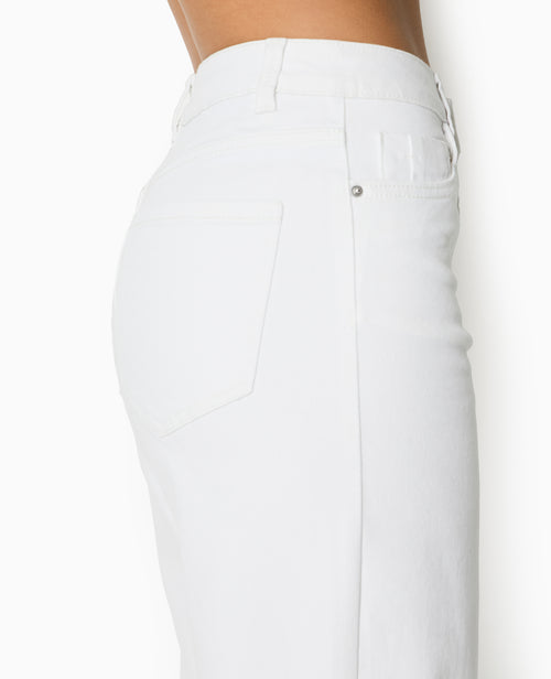 J71-1 / Jean wide taille haute bas coupés - PIMKIE - 7
