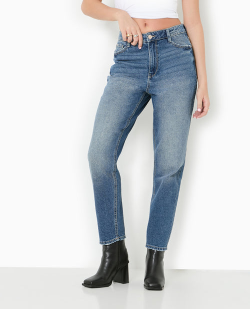 Jean mom taille haute - PIMKIE - 5