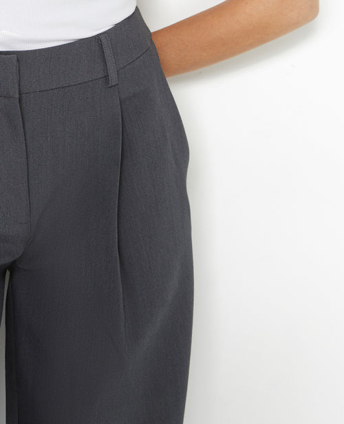 Pantalon large et droit avec pinces - PIMKIE - 3