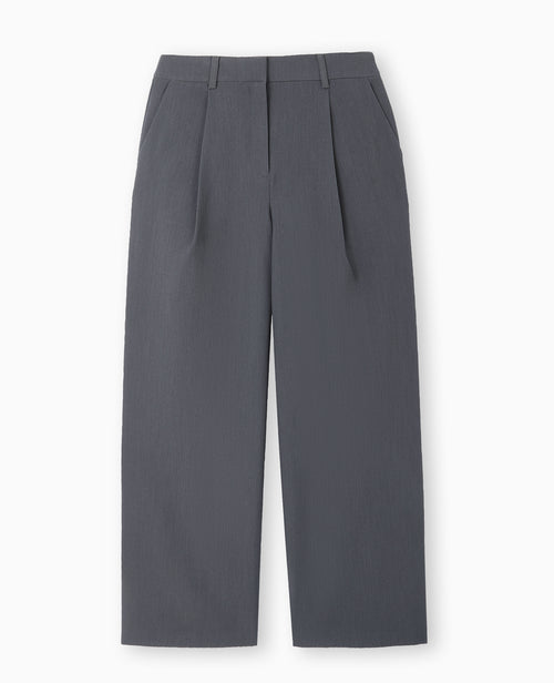 Pantalon large et droit avec pinces - PIMKIE - 4