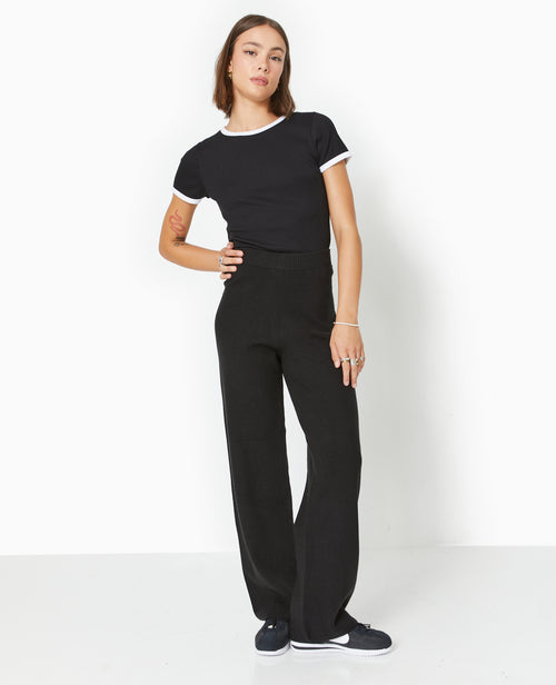 Pantalon droit en maille fine - PIMKIE - 1