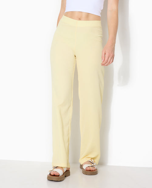 Pantalon large et fluide en tissu effet froissé - PIMKIE - 3