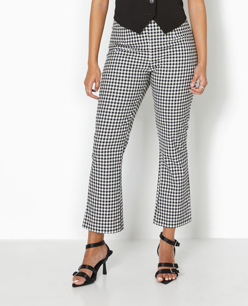 Pantalon 7/8 motif vichy - PIMKIE - 4