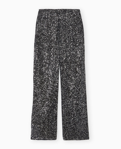 Pantalon large et doit avec sequins - PIMKIE - 4