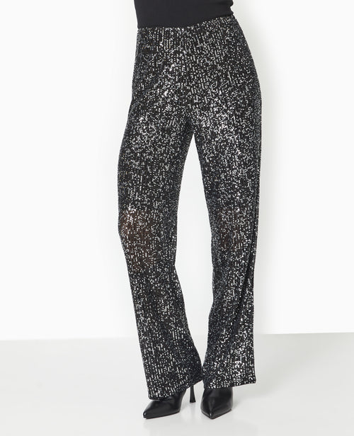 Pantalon large et doit avec sequins - PIMKIE - 5