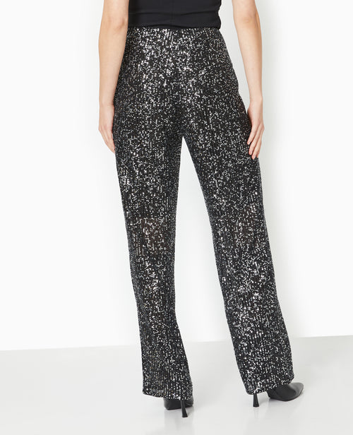 Pantalon large et doit avec sequins - PIMKIE - 6