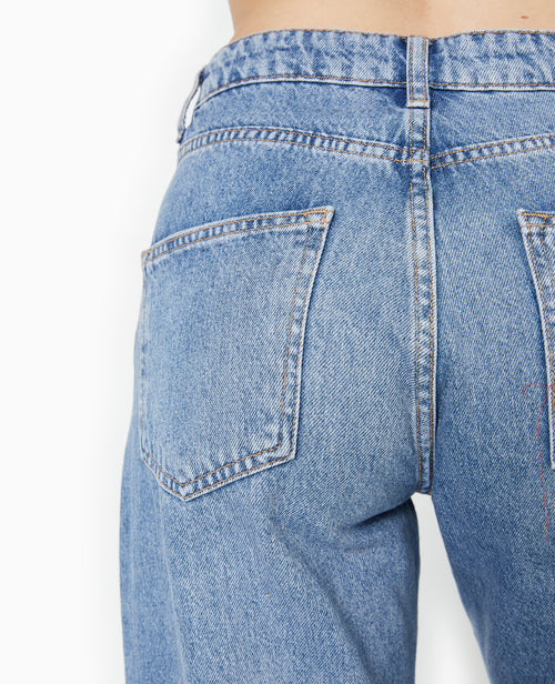 Jean droit avec perles effet nacre - PIMKIE - 9