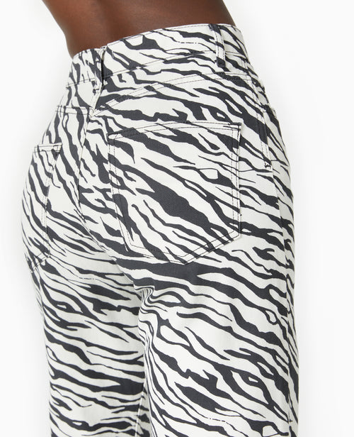 Jean droit motif zèbre - PIMKIE - 3