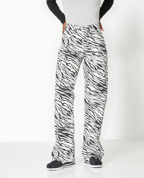 Jean droit motif zèbre - PIMKIE - 5