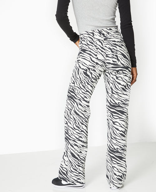 Jean droit motif zèbre - PIMKIE - 6