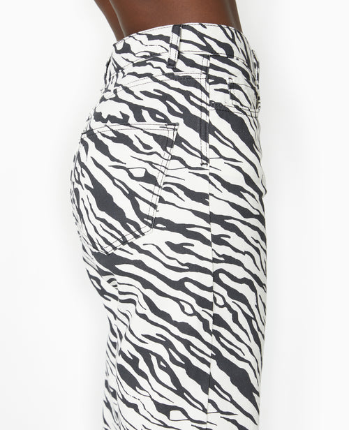 Jean droit motif zèbre - PIMKIE - 8