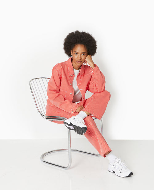 Jean rayé droit taille haute - PIMKIE - 2