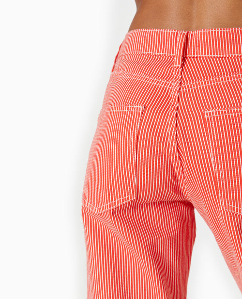 Jean rayé droit taille haute - PIMKIE - 8