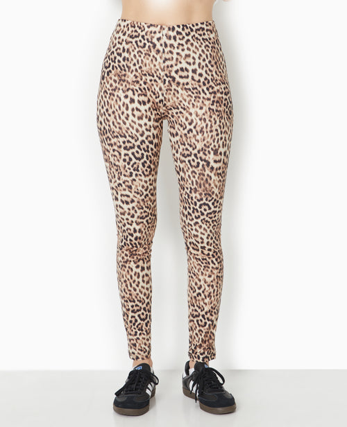 Legging en maille extensible motif léopard - PIMKIE - 5