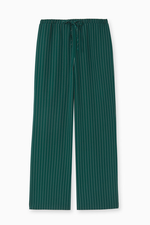 Pantalon droit taille élastiquée rayures banquier - PIMKIE - 4