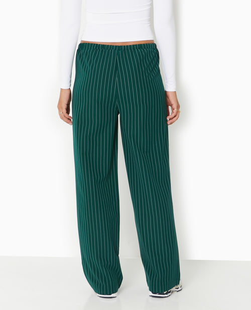 Pantalon droit taille élastiquée rayures banquier - PIMKIE - 6