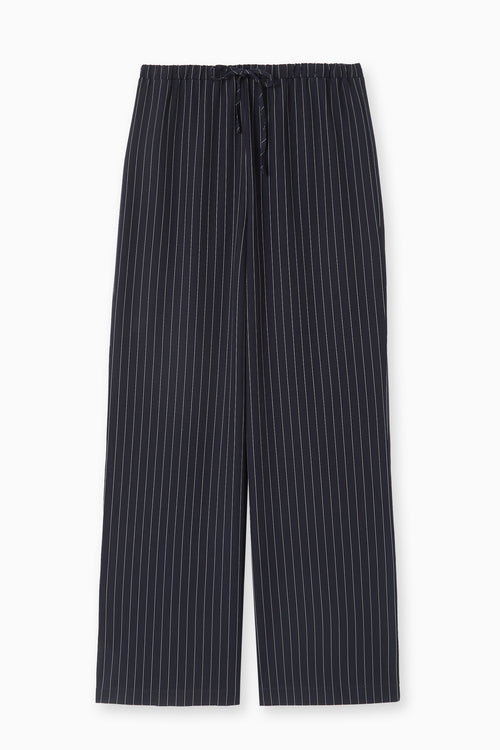 Pantalon droit taille élastiquée rayures banquier - PIMKIE - 4