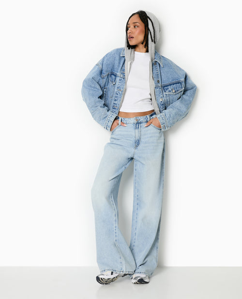 Jean baggy taille haute - PIMKIE - 1