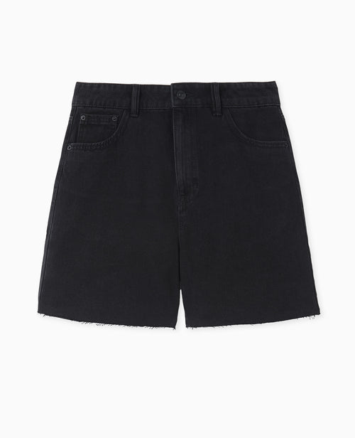 Short en jean taille haute avec bas coupés - PIMKIE - 4