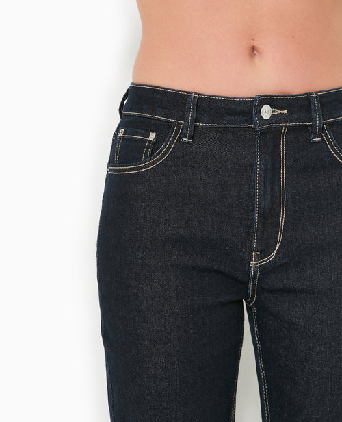 Jean droit taille regular avec bas coupés - PIMKIE - 3