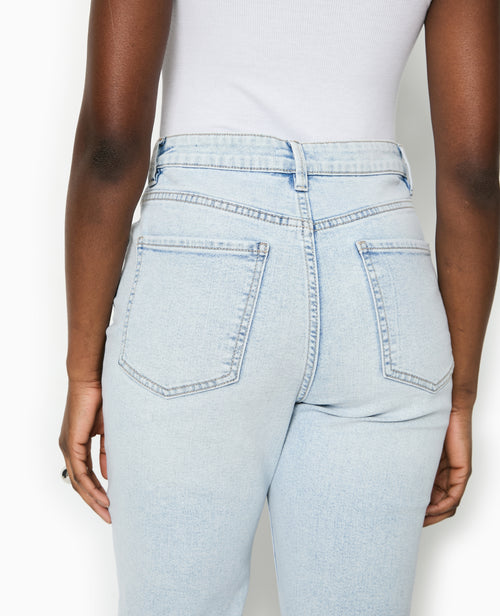 Jean droit taille haute avec bas coupés - PIMKIE - 7