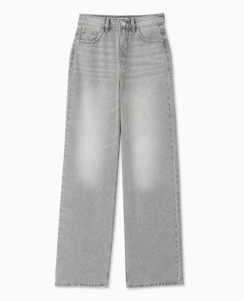 Jean straight avec strass - PIMKIE - 4