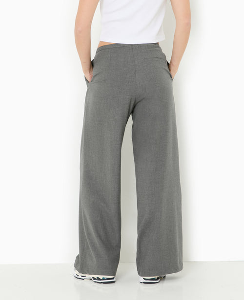 Pantalon large et droit avec pinces - PIMKIE - 6