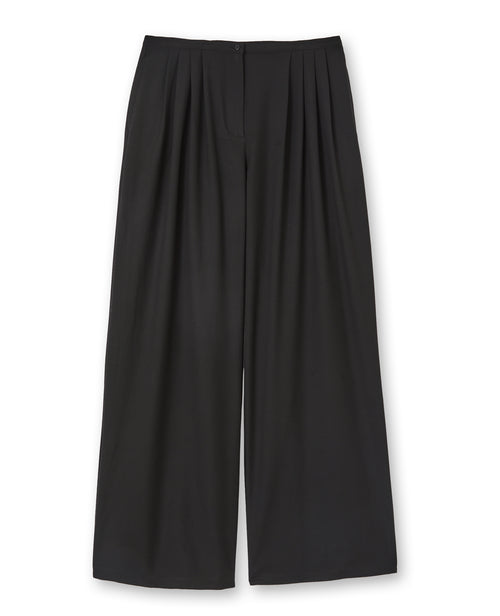 Pantalon large et droit avec pinces - PIMKIE - 4