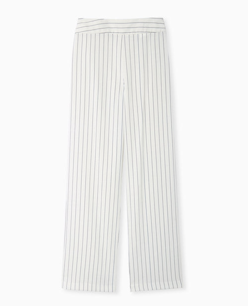 Pantalon droit rayé taille haute - PIMKIE - 4