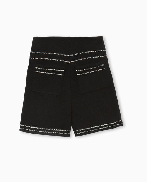 Short en maille avec détails contrastés - PIMKIE - 4