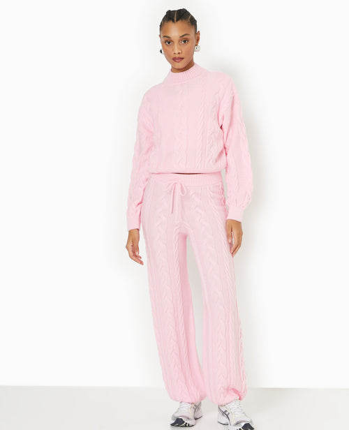 Pantalon droit en maille torsadée - PIMKIE - 1