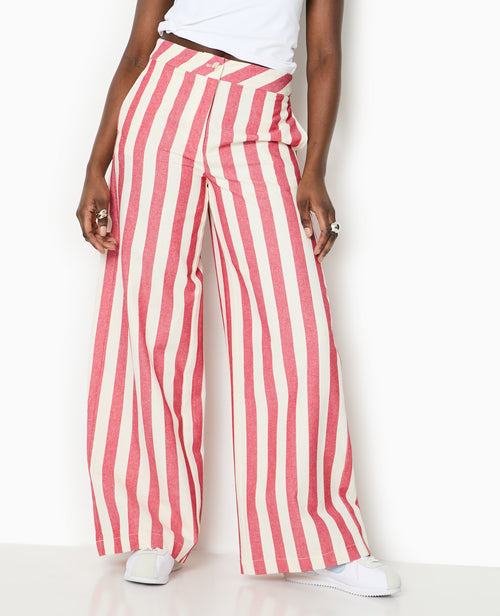 Pantalon droit avec larges rayures - PIMKIE - 5