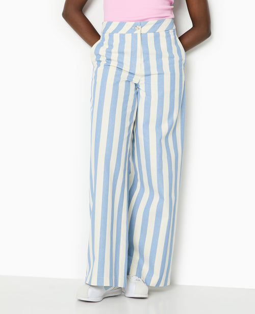Pantalon droit avec larges rayures - PIMKIE - 5