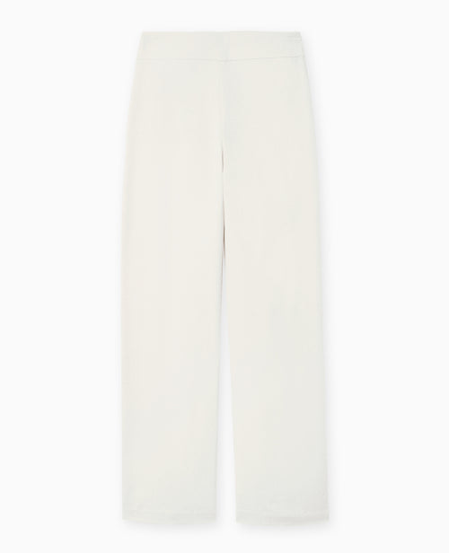 Pantalon droit taille haute avec lin - PIMKIE - 3