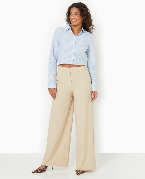Pantalon large et droit taille regular - PIMKIE - 5