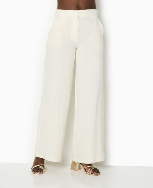 Pantalon droit avec lin - PIMKIE - 4