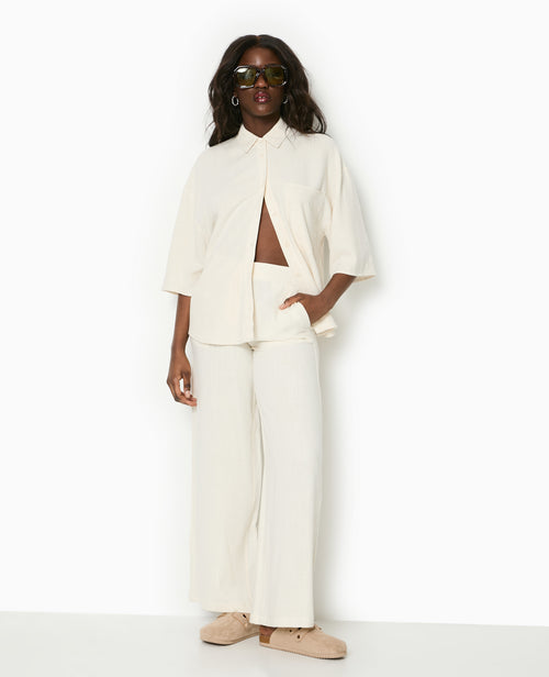 Pantalon droit avec lin - PIMKIE - 6
