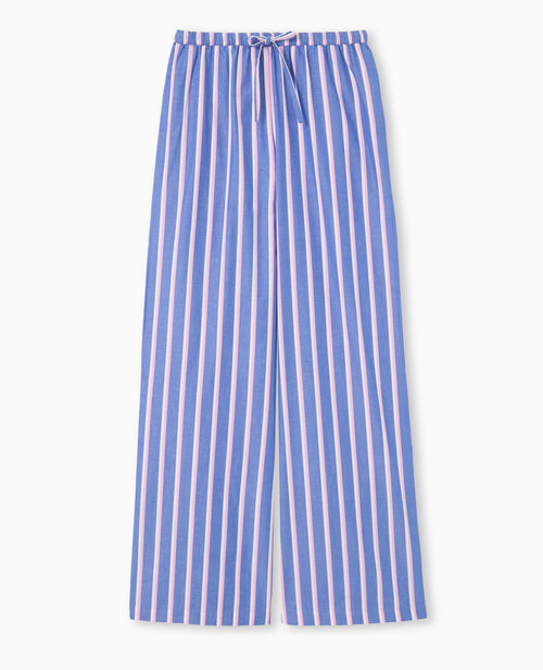 Pantalon rayé esprit pyjama d