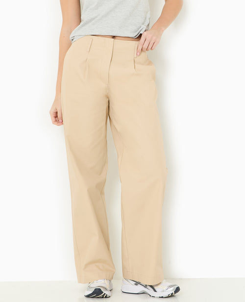 Pantalon en toile large et droit - PIMKIE - 5
