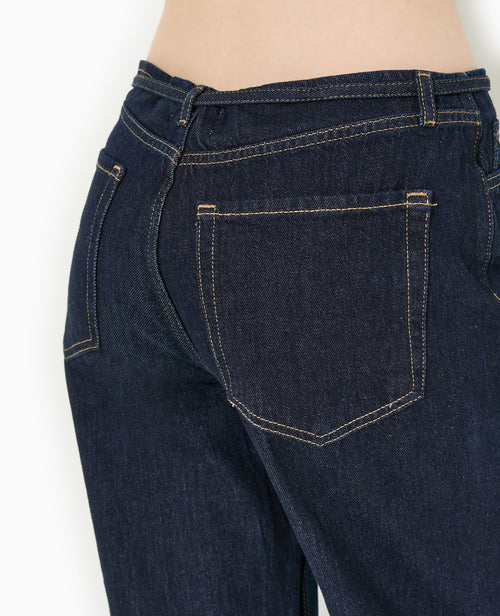 Jean wide taille haute avec ceinture à nouer - PIMKIE - 7