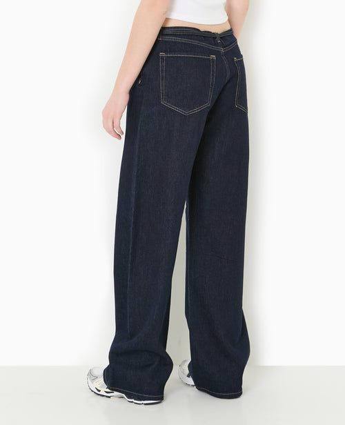 Jean wide taille haute avec ceinture à nouer - PIMKIE - 8
