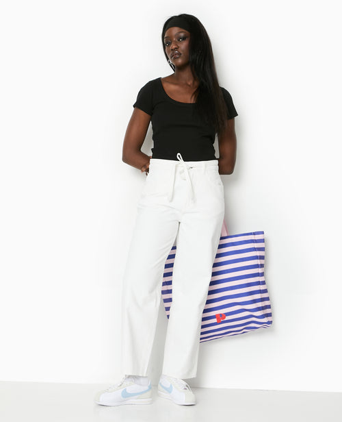 Jean baggy taille basse avec ceinture à nouer - PIMKIE - 1