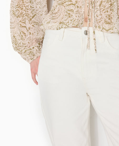 Jean droit taille haute avec bas coupés - PIMKIE - 3