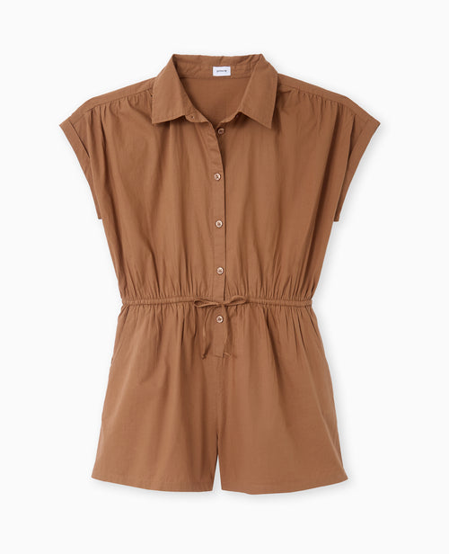 Combishort chemise avec taille élastiquée - PIMKIE - 4