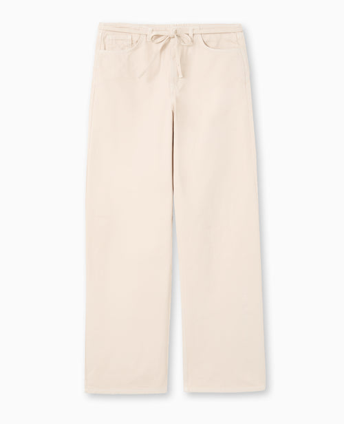 Jean droit taille basse avec ceinture à nouer - PIMKIE - 4