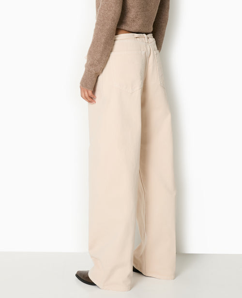 Jean droit taille basse avec ceinture à nouer - PIMKIE - 6