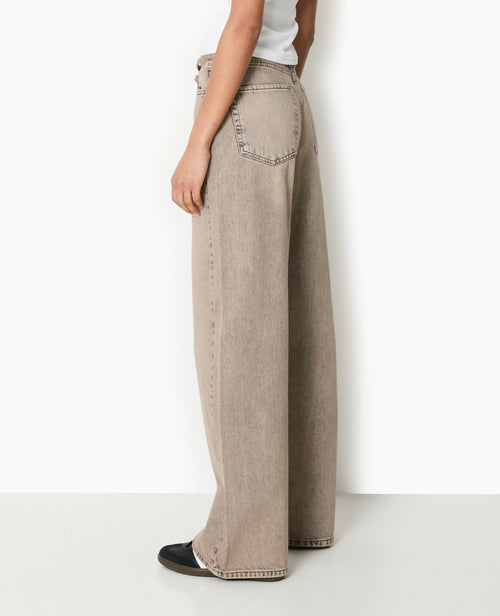 Jean droit taille basse avec ceinture à nouer - PIMKIE - 2