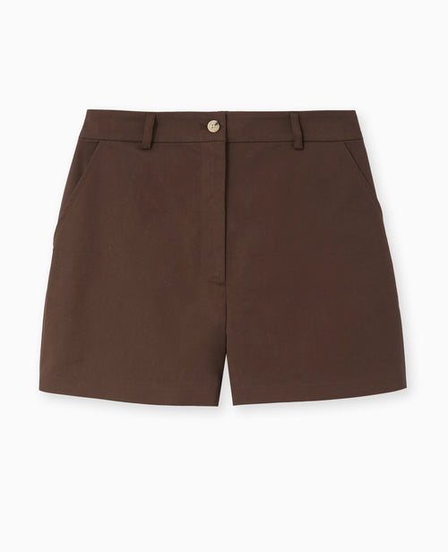 Short city en toile taille haute - PIMKIE - 4