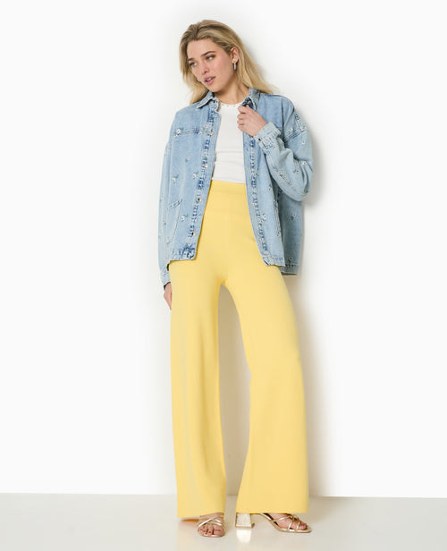 Pantalon droit en tricot - PIMKIE - 7