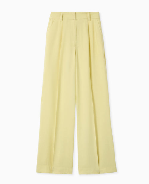 Pantalon large et droite en tissu fluide - PIMKIE - 4